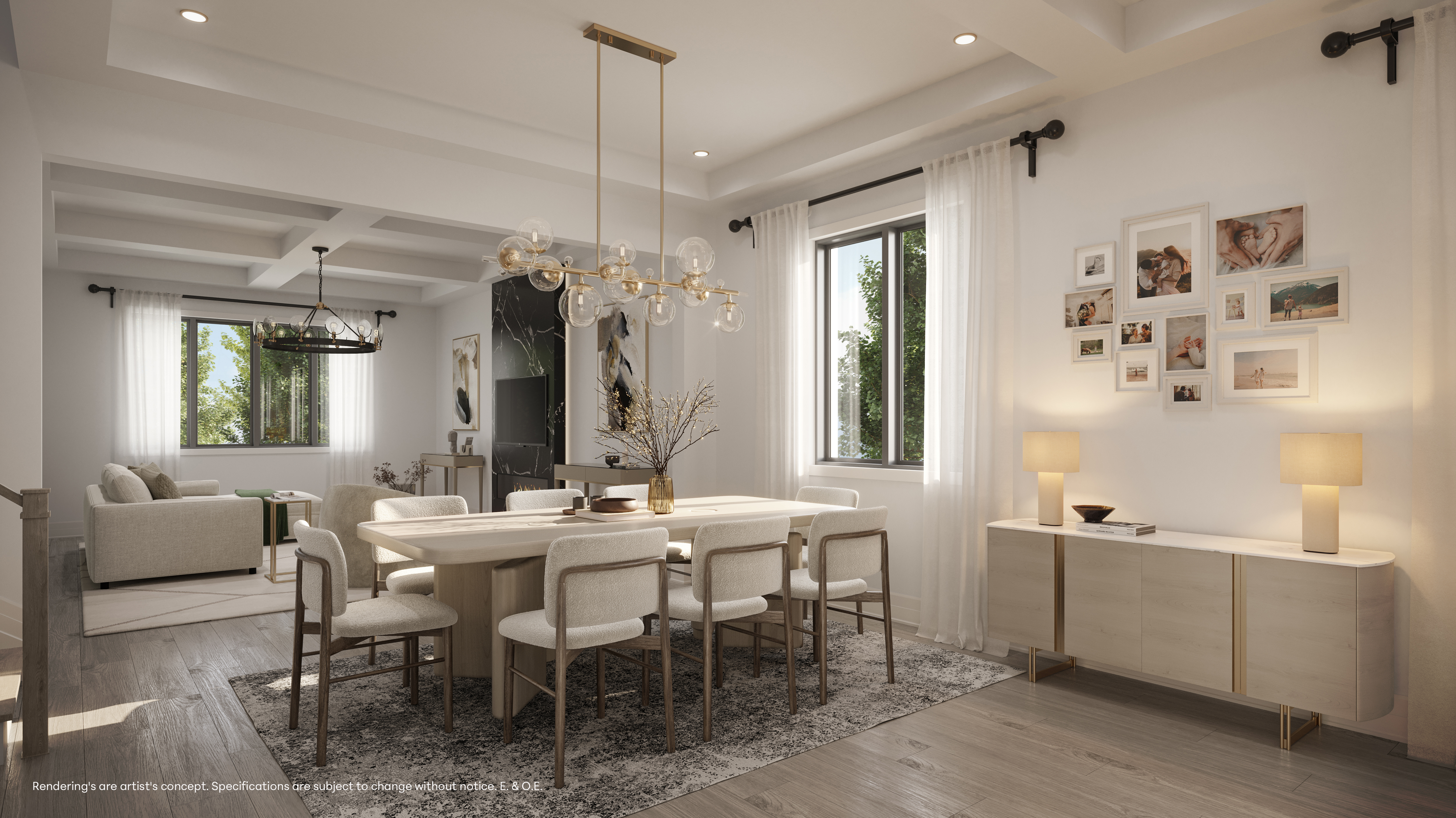Elegant Dining & Living Space